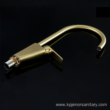 Hot and cold water mixer brass kitchen faucet